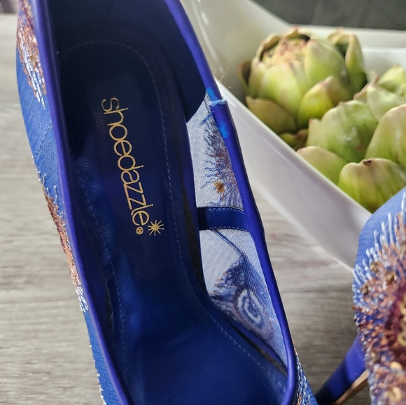 Blue Peacock High Heel Shoedazzle - Picture 3 of 4